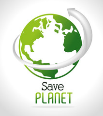 Ecology design, vector illustration.