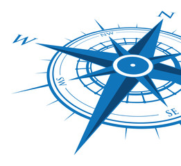 blue compass background © jameschipper