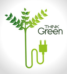 Ecology design, vector illustration.