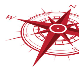 red compass background © jameschipper