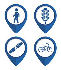 Road design, vector illustration.