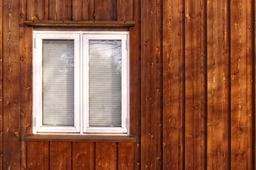 Obraz na płótnie Canvas White window with shutters