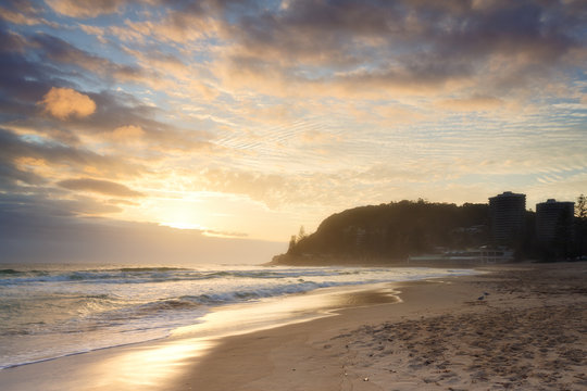 Australian beach at sunrise