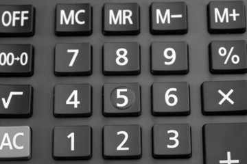 Macro view of calculator board