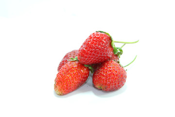 Strawberry on white background