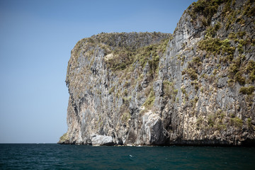Vintage Ocean cliff