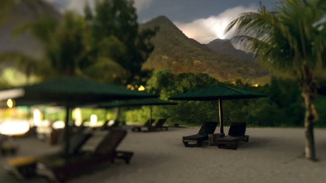 Sunbad at night time lapse