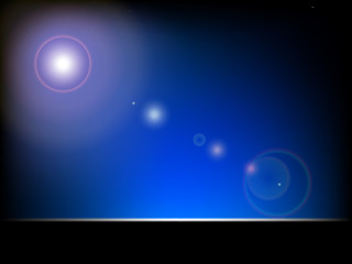 Abstract ray of lights over dark