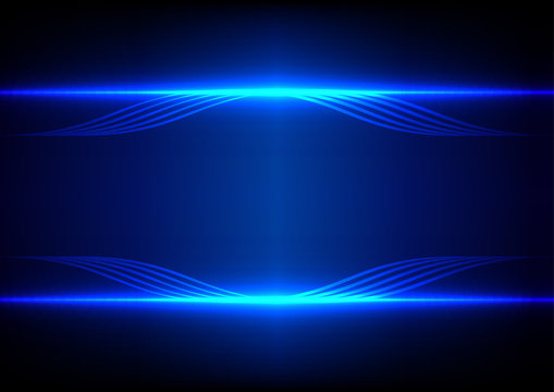 abstract line blue light effect background Stock Vector | Adobe Stock