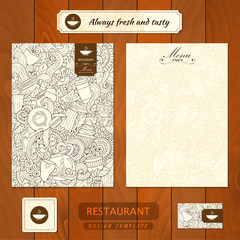 Corporate identity. Cafe, restaurant firm style .