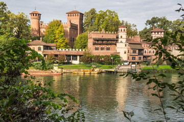 Castle along the river, Turin