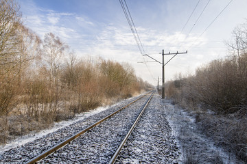 Fototapeta na wymiar nasyp kolejowy