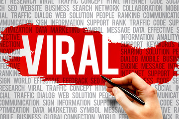 VIRAL word cloud, business concept