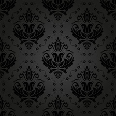 Damask Seamless  Pattern. Orient Background