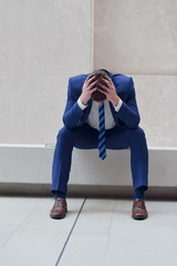 frustrated young business man