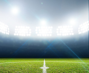 Obraz premium Stadium And Soccer Pitch