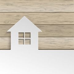 Obraz na płótnie Canvas House Wood Cover