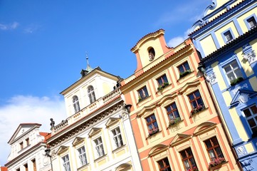 Fototapeta na wymiar Praga - kamienice starego miasta
