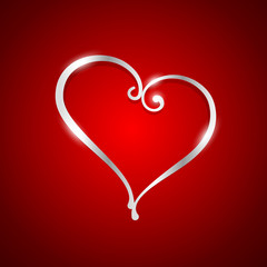 beautiful heart  illustration