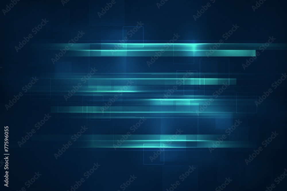 Poster blue geometric shape abstract technology background