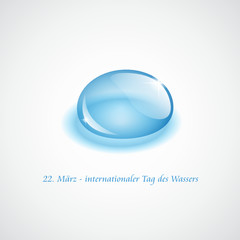 tag des Wassers Tropfen