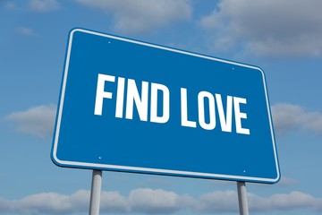 Obraz premium Find love against sky