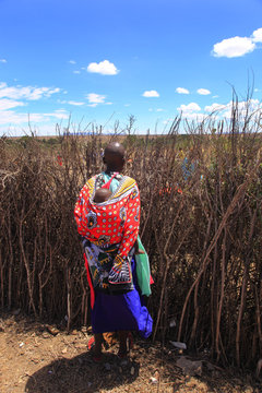 Kenya,parco Masai Mara,donna