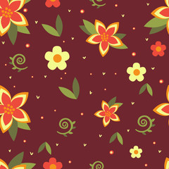 seamless floral ornament