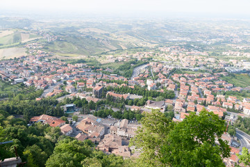 Fototapeta na wymiar San-Marino Cityscape