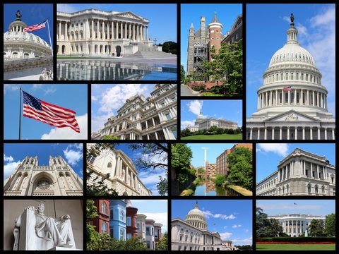 Washington DC. Photo collage.