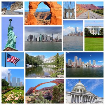 United States. Photo collage.