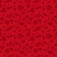 Sweet Red Valentine Pattern
