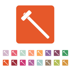 The sledgehammer icon. Sledgehammer symbol.