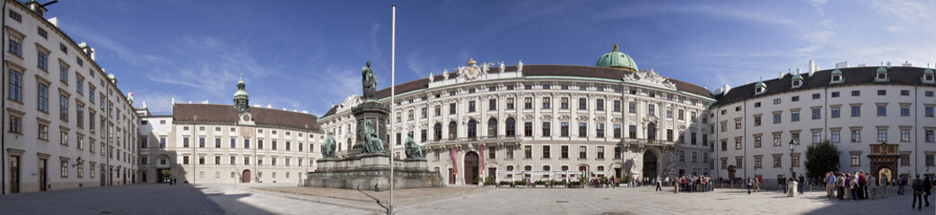 Fototapeta na wymiar Hofburg Wien Panorama