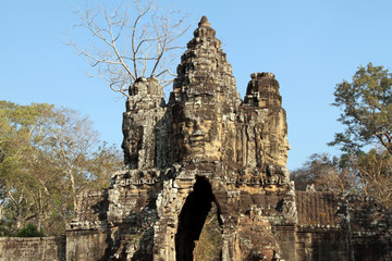 Naklejka premium アンコール・トム南大門