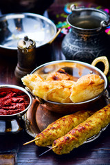 Luleh kebab ,traditional east dish