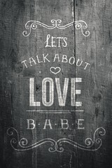 Composite image of valentines message