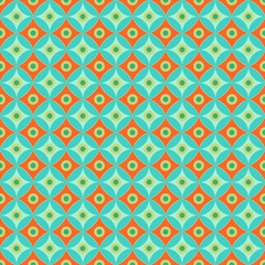Seamless geometric pattern of circles. Egypt style.