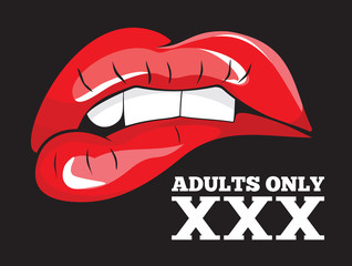 Adults only sign. XXX sign