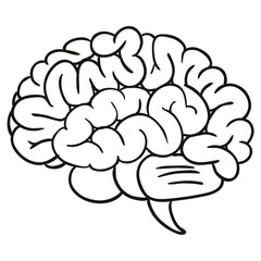 brain. vector illustration