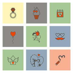 Happy Valentines Day Icons