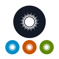 Icon sun with rays , vector illustration