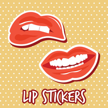 Lip stickers