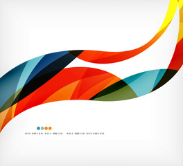 Business wave corporate background