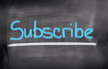 Subscribe Concept