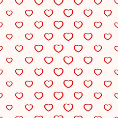 Seamless simple minimalistic heart background