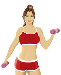 Obraz premium Fitness woman #2