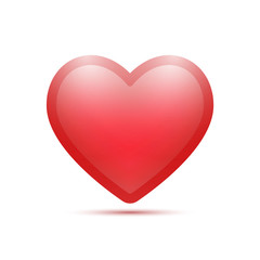 Heart on a white background