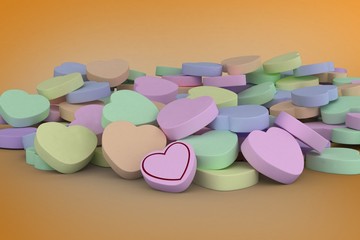 Composite image of heart