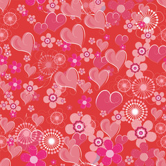 Valentines seamless background